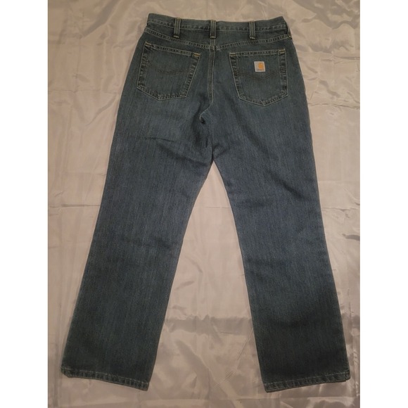 Carhartt Relaxed Fit Mens 34x30 Denim Workwear Jeans Pants White Label 14806 EUC - Picture 6 of 10